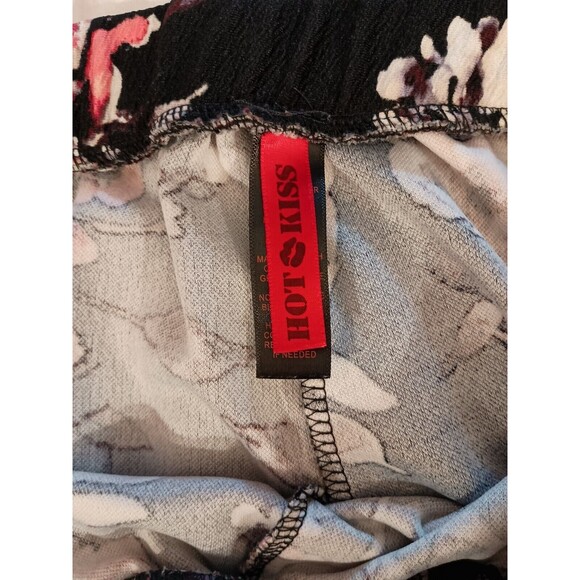 Hot Kiss Pants Size XL Floral Tie Waist Wide Leg - Picture 9 of 10